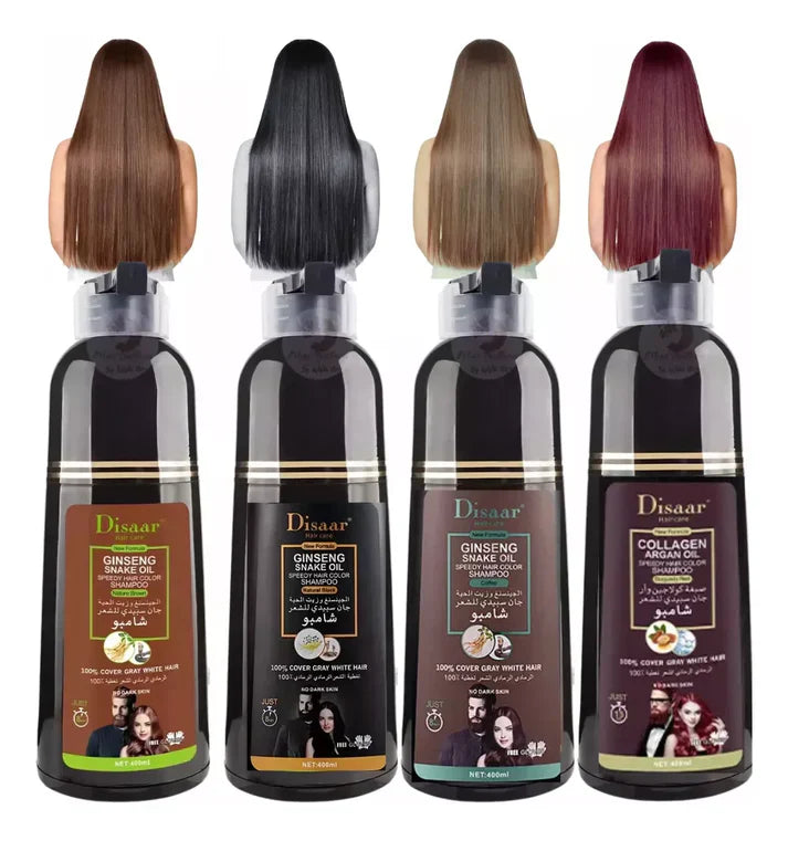 Disaar® Shampoo Colorante Tinte Cubre Canas – ¡Recupera tu Color Natural al Instante! 🌟