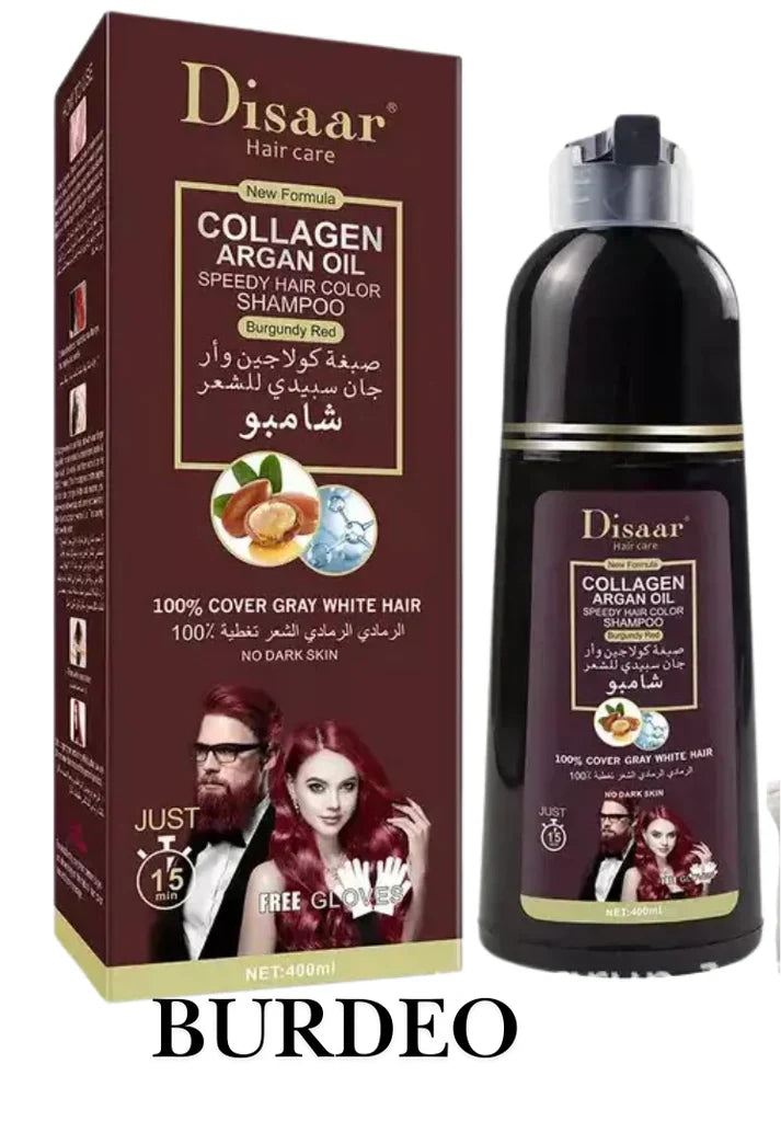 Disaar® Shampoo Colorante Tinte Cubre Canas – ¡Recupera tu Color Natural al Instante! 🌟