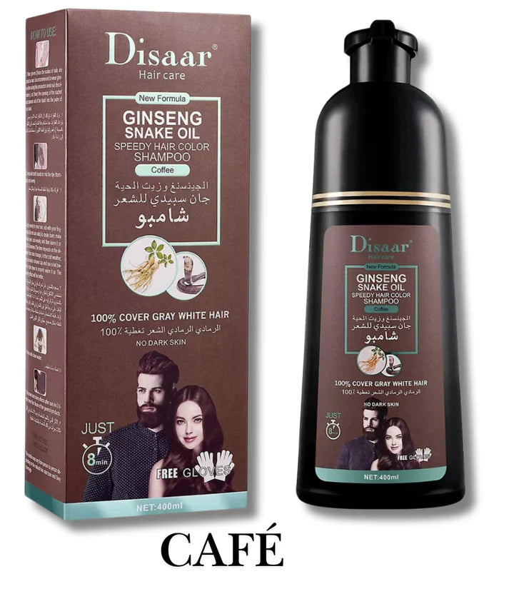 Disaar® Shampoo Colorante Tinte Cubre Canas – ¡Recupera tu Color Natural al Instante! 🌟
