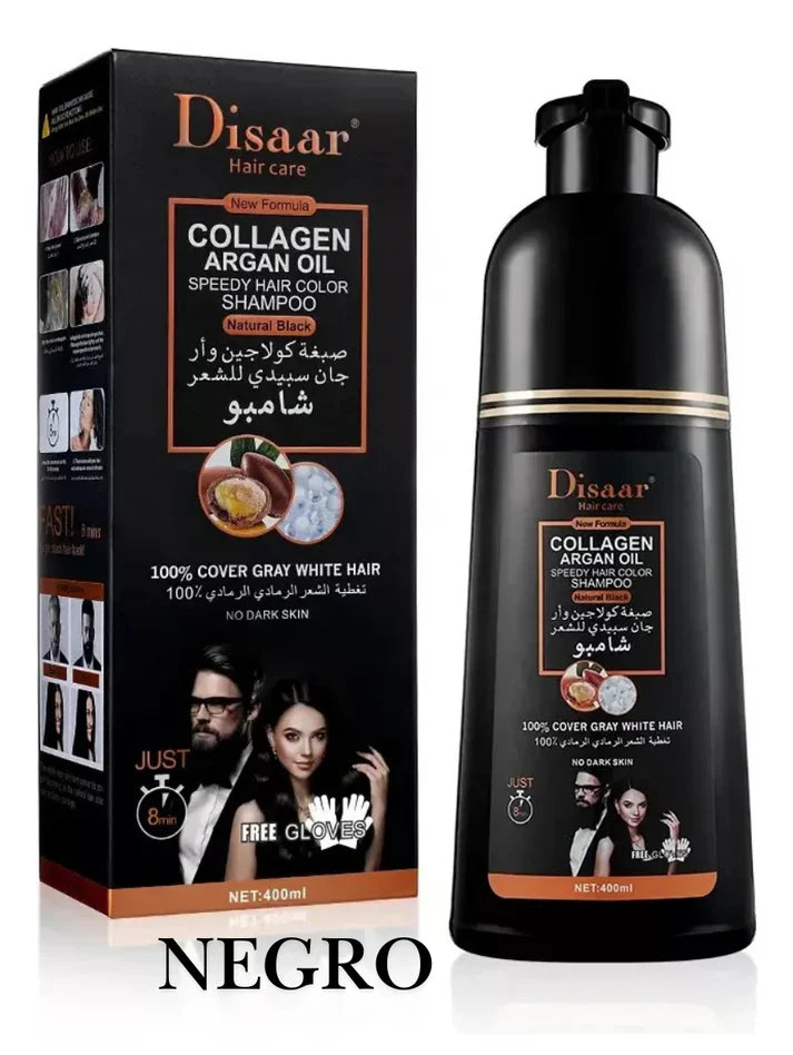 Disaar® Shampoo Colorante Tinte Cubre Canas – ¡Recupera tu Color Natural al Instante! 🌟