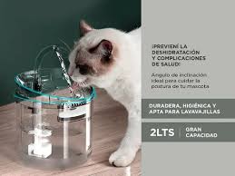 M - BEBEDERO MASCOTAS TRANSPARENTES